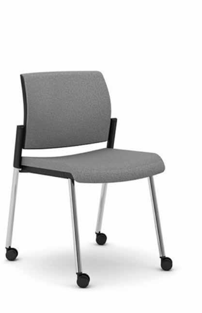 The chairs have a curved back, supported by either a