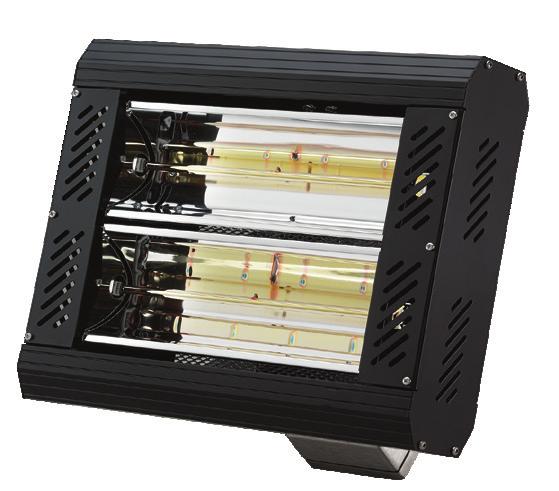 Quartzglow The Sorrento range is a robust weatherproof heater available in three configurations.