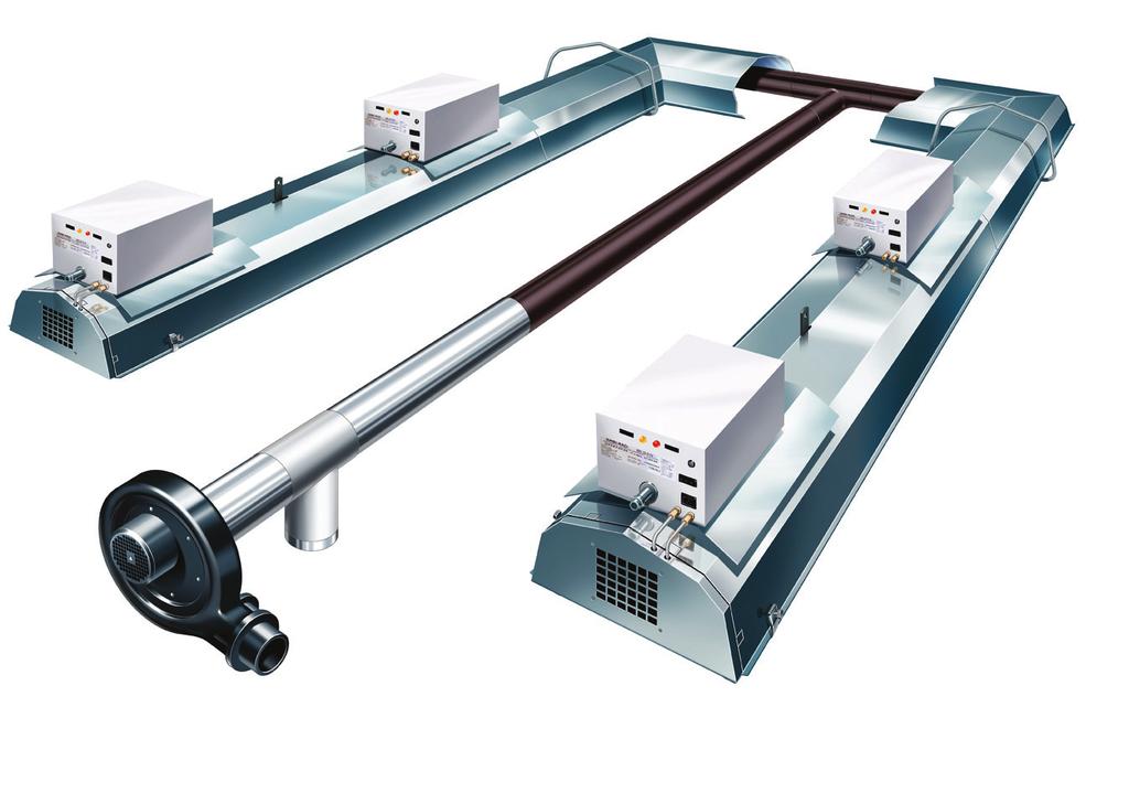 Continuous Radiant Tube Heater NorRayVac is a continuous radiant tube heating system designed to provide uniform heat coverage over the entire floor area.