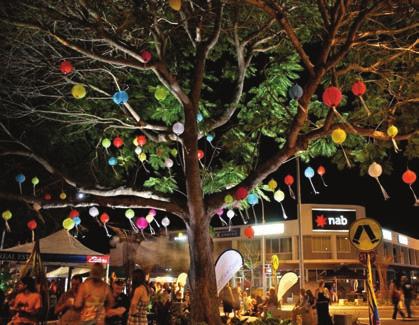 strolls around Mooloolaba Enhanced Destinations Vibrant architectural lighting and use of colour