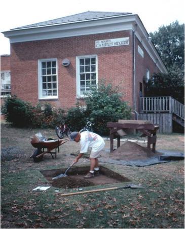 Mill Field: 21 additional test pits were dug further infield and demonstrated that, in this area, the archaeological deposits are intact.