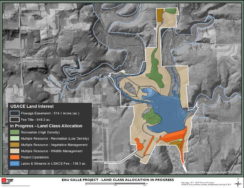 Proposed Land Classifications Project Operations High Density Recreation Multiple Resource Management: Low Density Recreation Wildlife Management Vegetative Management