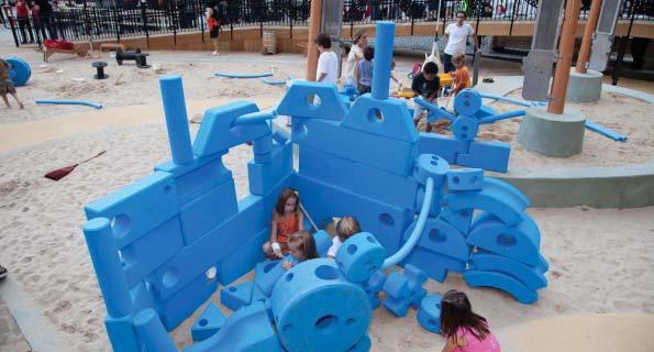Imagina on Playgrounds David Rockwell, an architect in New York City, has promoted a playground concept called Imagina on Playgrounds that is designed to encourage child-directed, unstructured free