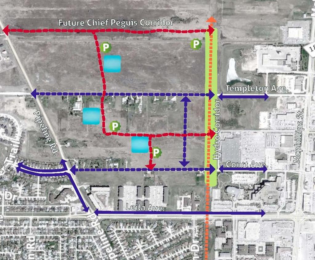 NORTH LEGEND Existing Sidewalks Proposed Sidewalks Park (Conceptual) Proposed Pathway Future Potential Pathway 0 250 METRES 500 Figure 7.