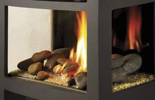 The super-heated air is then delivered not just into the room but throughout the house through natural convection.