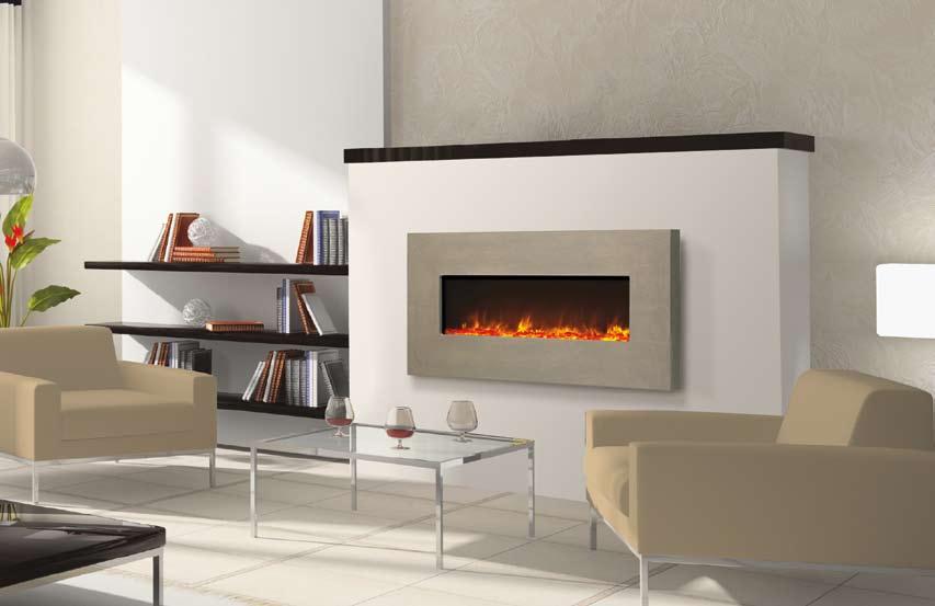 brilliant BLT-IN-5124 Electric Fireplace in Venetian Grey,