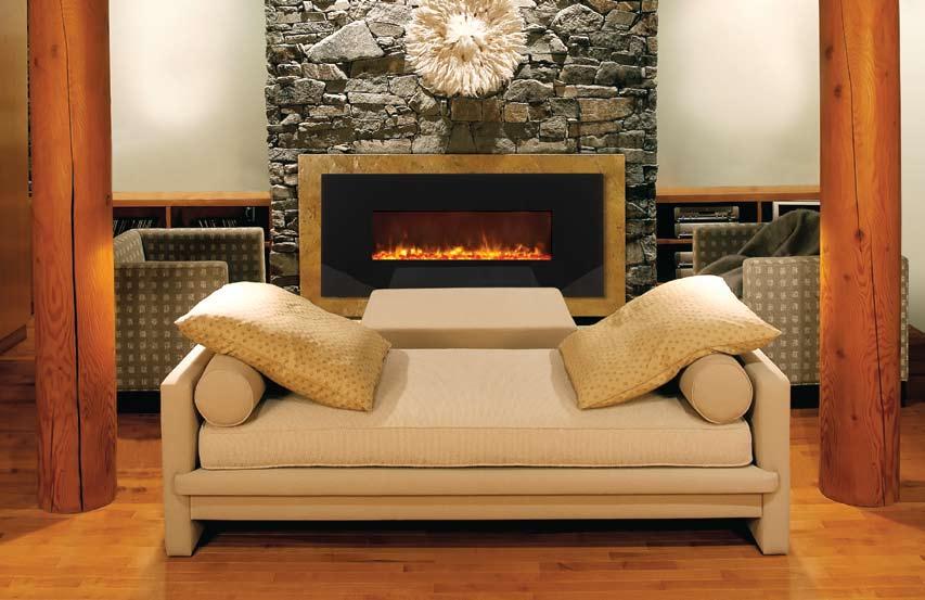 BLT-IN-8 Electric Fireplace with Sunset Orange fire glass BLT-IN-8 specifications Sleek & Stylish. It s not easy being popular, but the BLT-IN- electric fireplace is all that and more.