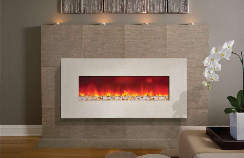 BLT-IN-5124 Electric Fireplace in Hazel color, Natural