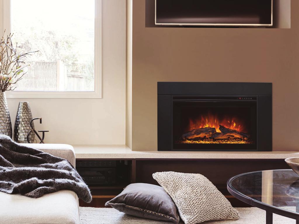 ZCR2-29C ZCR2 INSERT Electric Fireplace Insert The ZCR2 Series is specifically designed to insert into an existing 30 42 wood burning fireplace and provide a beautiful and economical substitute to a