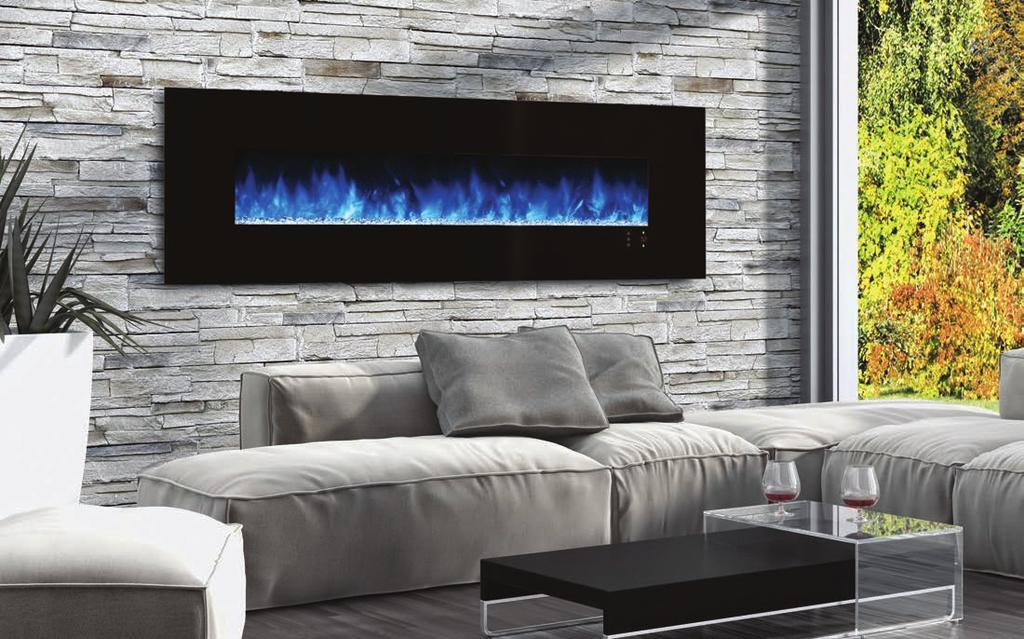 AMBIANCE CLX2 SERIES Recessed or Wall Mount Electric Fireplace The popular Ambiance CLX2 electric fireplace offers the ultimate combination of versatility and design.