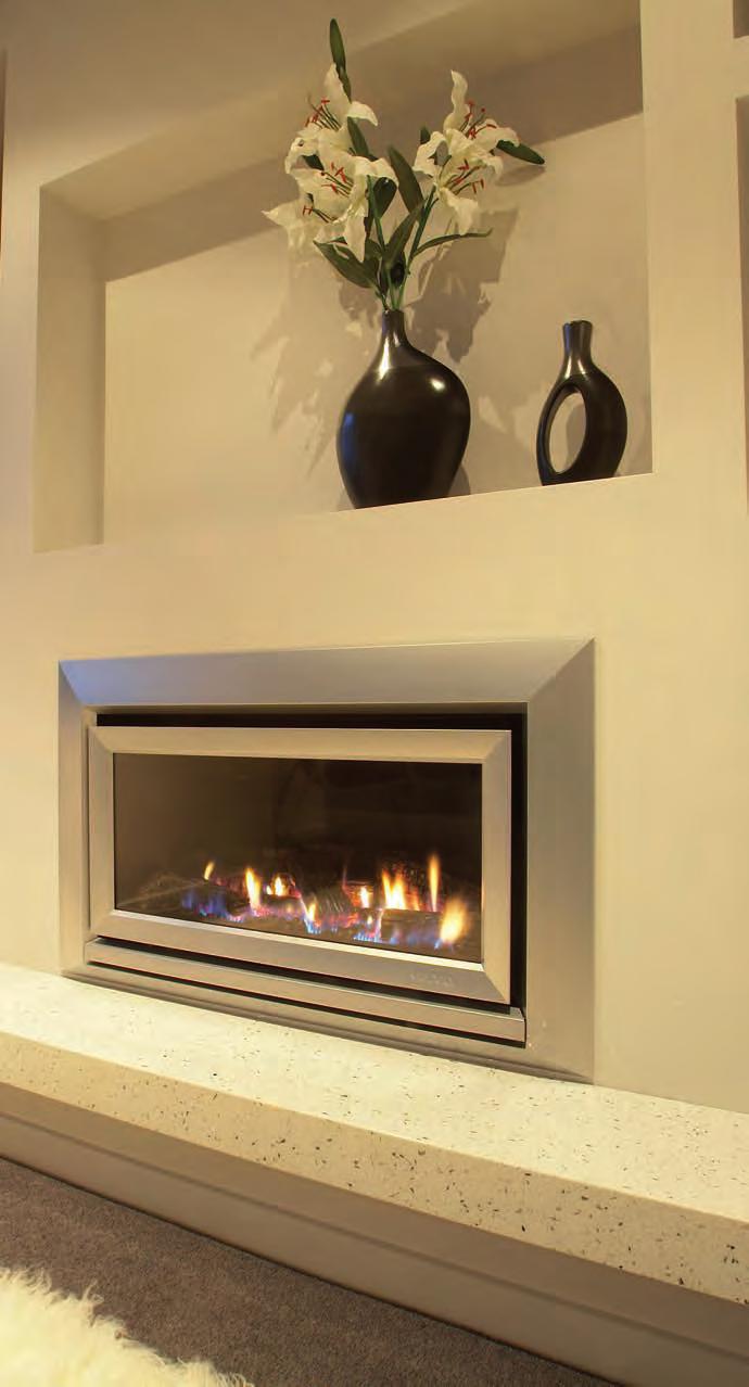 29 SATIN BLACK VELO IB1100 The IB1100 is the widest of the IB Series fireplaces.