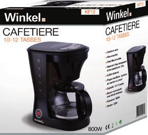 Clever, the Winkel s coffee maker KF12, allows you to make up to 12 cups of