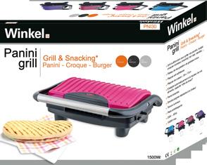 PNI30 Panini Grill Would you like to make hot snacks in a few minutes? It is possible with the PNI30 Winkel grill!