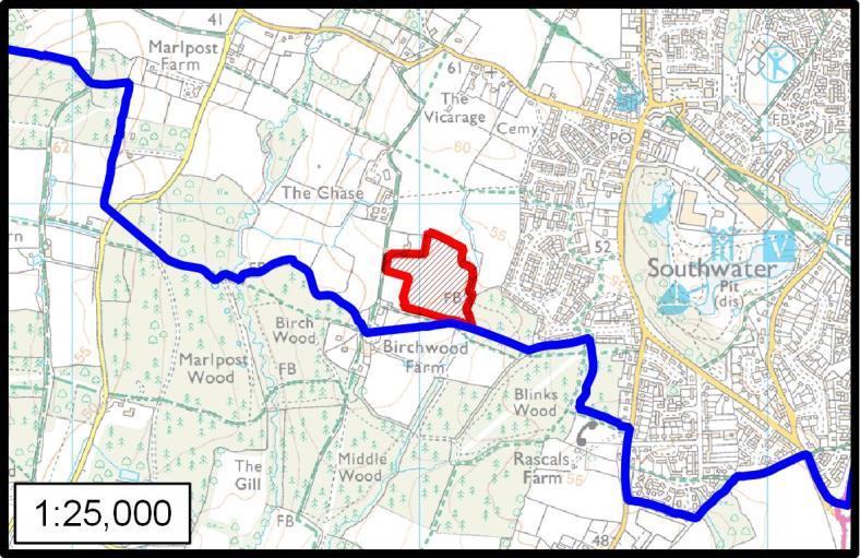 SITE ASSESSMENTS / SITE 10 Woodlands Farm, Shaws Lane SITE 10 WOODLANDS FARM, SHAWS LANE SITE & SITUATION Location TQ 15040 25792 Site Area 4ha Developable Area 4 ha Current Use Former agricultural