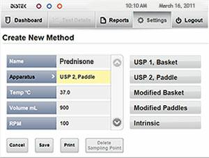 Create New Method 6 Create New Method Screen 3 Once all bath