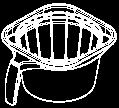 00 CBS-2100 Series Brew Basket Assembly, 13 X 5, Part # B012280B1 (SQUARE) Ref# Qty Part Number Description 1 1 1112.00073.00 BB WLDMNT, 13"X5", W/ Ø.280 HOLE 2 1 1102.00064.