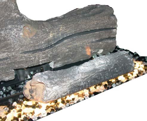 Figure 55 IMPORTANT: Do not place this log in or near the burner port area.