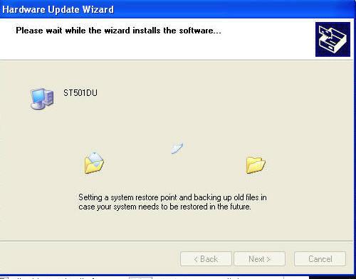 14. Hardware Update Wizard Window XP