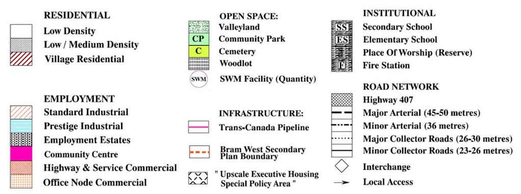 Steeles Avenue West, the Credit River and Heritage Road Study Background + Secondary Plan Area 40(d) is located on the