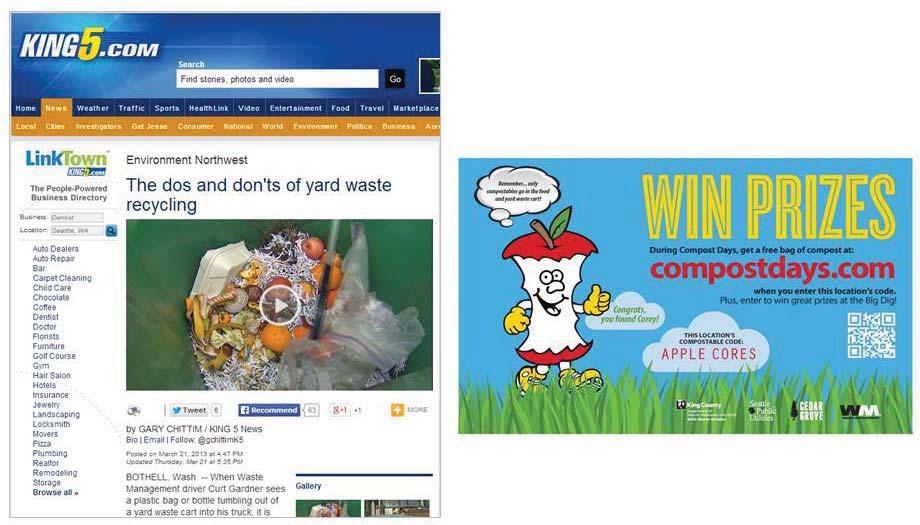 Objective 4: Engage and educate Snohomish County residents about the value of compost and improve the quality of curbside compost through innovative events, partnerships, earned/paid media and direct