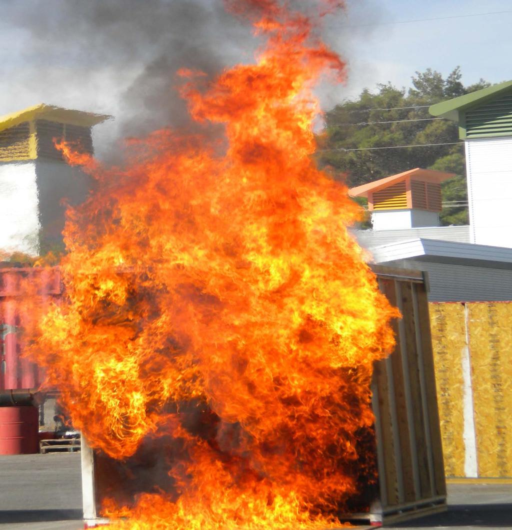 Flashover is when everything in the room ignites and the room