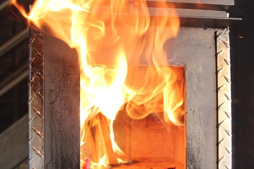 Thermal Layering Outcome of combustion in a confined space in which gases tend to form into layers,