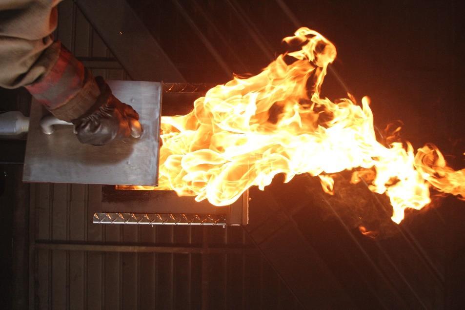 If unable to produce the backdraft during your burn allow the fire additional burn time.