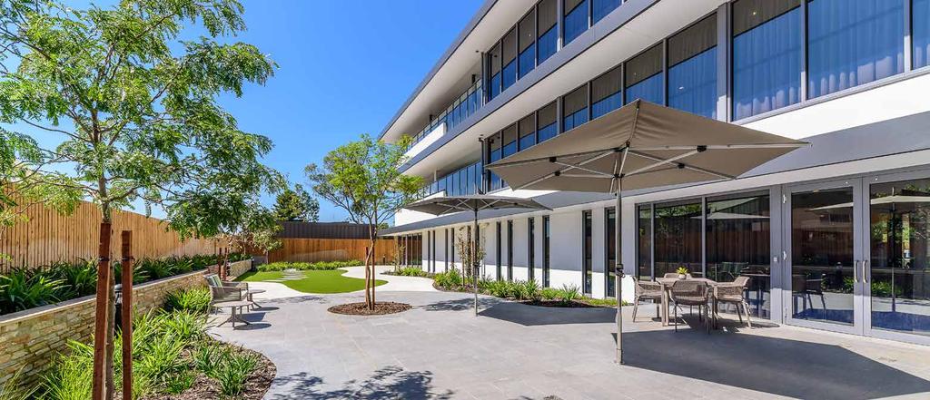 REGIS WOODLANDS AGED CARE Regis Woodlands aims to seamlessly integrate the building with the landscape creating a development which is sympathetic to the surrounding suburban context Regis Woodlands