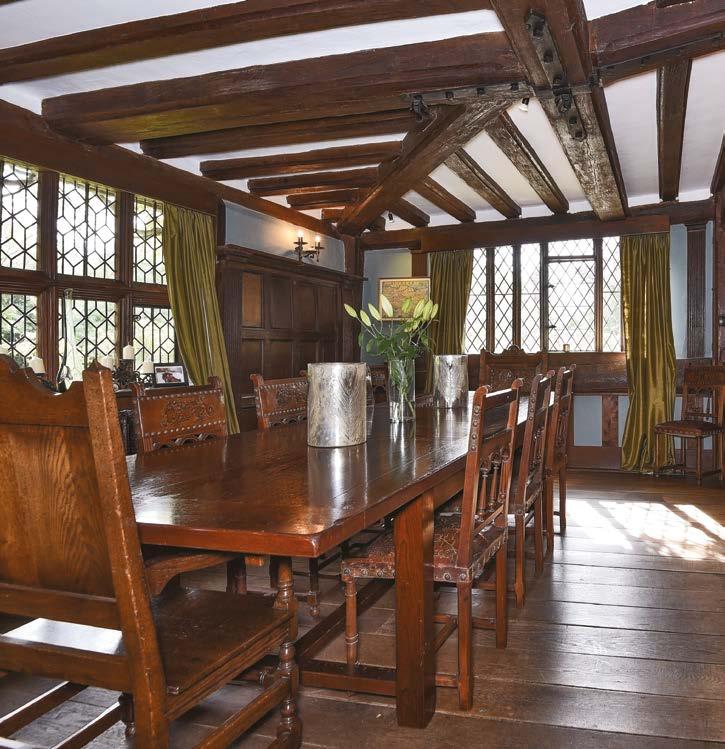 FIRST FLOOR Accessed via a beautifully carved oak staircase. The accommodation on this floor comprises three good sized bedrooms all with beautiful oak timbers.