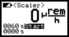 3.3 Scaler mode To enter the scaler mode select in the submenu Scaler. The scaler mode starts with the parameter set in submenu Scaler Parameter.