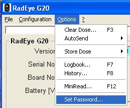 7.5 Configuration The configuration of the RadEye