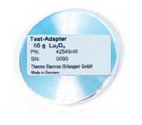 3 Test adapter for RadEye G20 (4254948) This test adapter contains 50g Lutetiumoxide.