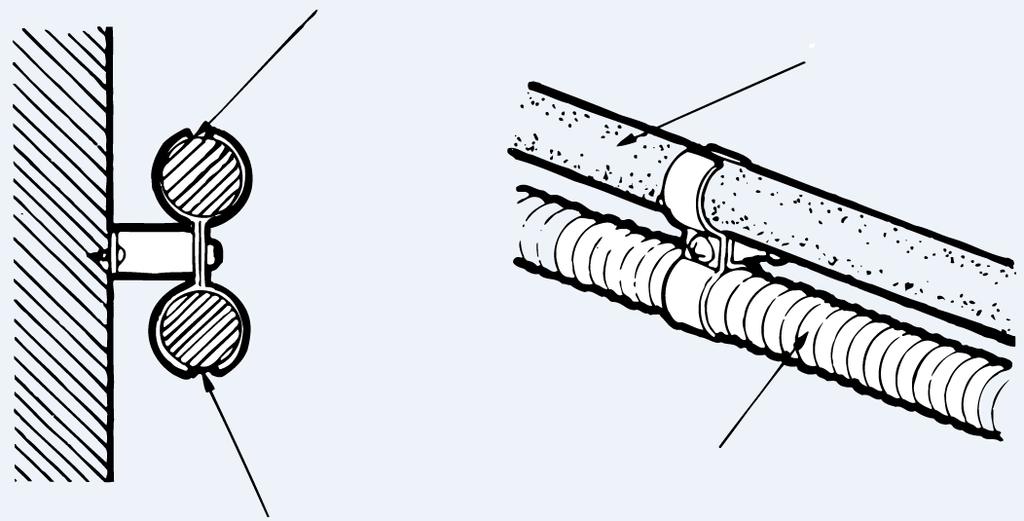 Installation du kit d extension Dégagements Tuyau d échappement à des combustibles 1 pouce (25,4 mm) Colliers ATTENTION Utilisez des arrêts de tuyau, des connecteurs, des colliers et des vis selon