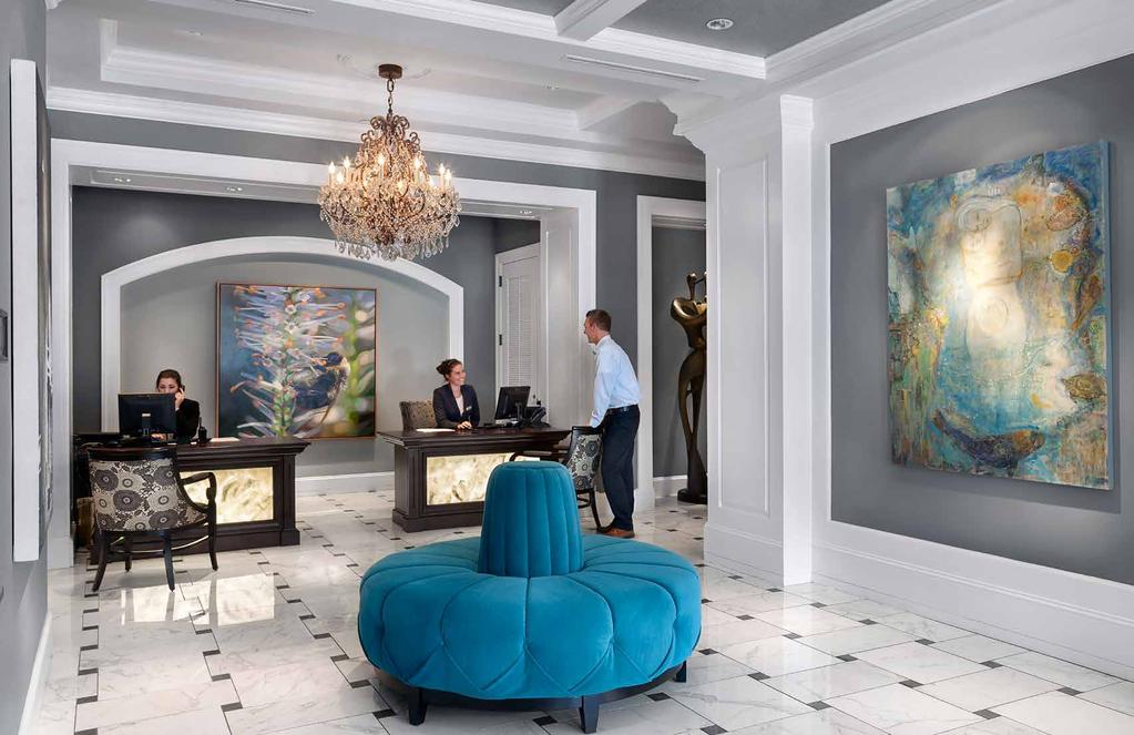 The Vendue s polished interior helps the hotel achieve its vision of letting art take center stage.