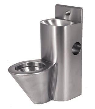 Franke Straight Combination Toilet Pan & Washbasin 150 390 FRCM1A - Without toilet roll holder FRCM1L - With left-hand toilet