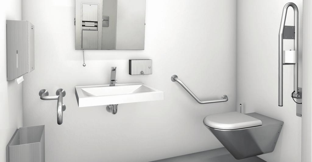 Security Plumbing Solutions Stainless Steel Toilets Concealed flushing rim with minimum 4 litre flushing capacity.