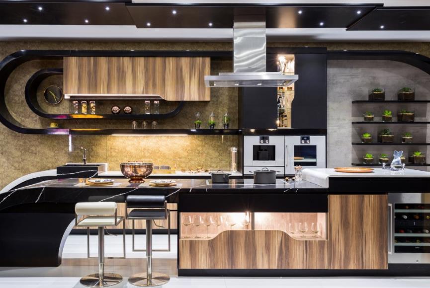 Visitors also got to view the Curves & Bevels kitchen trend project featuring exquisite kitchen designs that showcased how the Masters of Curve have specialised lavish, custom-made kitchen cabinetry