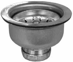 21914 Complete Unit Spin Lock Chrome Plated Brass Basket Strainer 3-1/2