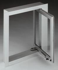 Windows Flip Window (Non-Bullet Resistant) The Flip Window is designed to allow less entry of outside air into the building than normal sliding window. The window pivots for easy opening and closing.