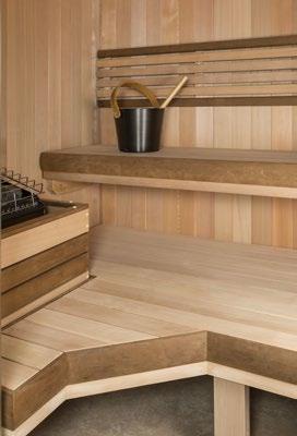 These and others shown throughout this catalog are available for most Finnleo traditional saunas.