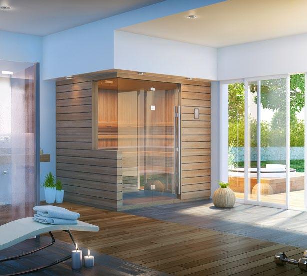 Twilight Designer Sauna in-home fitness center DESIGNER SAUNAS As the name implies, The Designer Series is a range of high quality sauna room styles modeled along the clean, simple yet