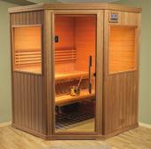 The sauna is powered by stainless steel Finnleo Junior or Viki wet/dry sauna heaters, featuring the dependable climate-creating efficiency you d expect of a Finnleo.
