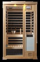 room size All-glass door; many window options available Interior of sauna includes Nordic Spruce, Cedar, or Hemlock T&G
