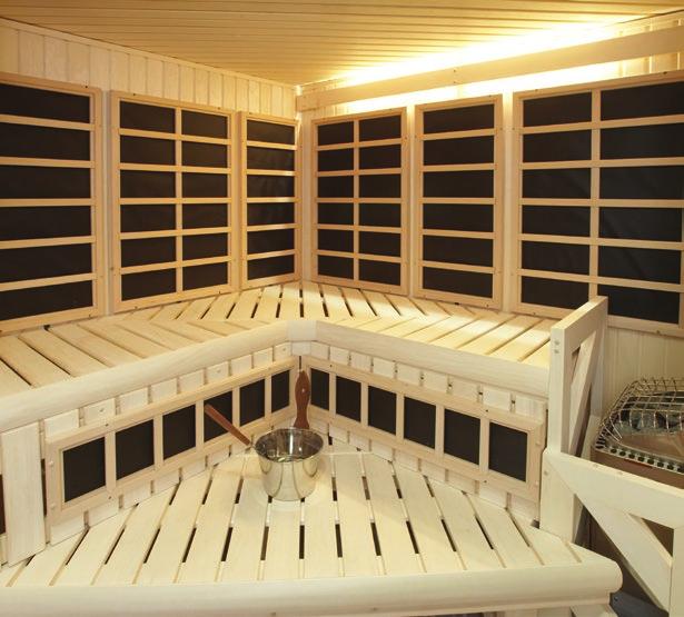 A traditional sauna plus infrared sauna provides the best of both worlds. CUSTOM INFRARED OPTIONS With Finnleo, there are no limits to how your pure sauna experience takes shape.