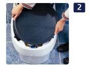 The composting toilette is nothing else as a container with a lid containing your waste and who wants to have