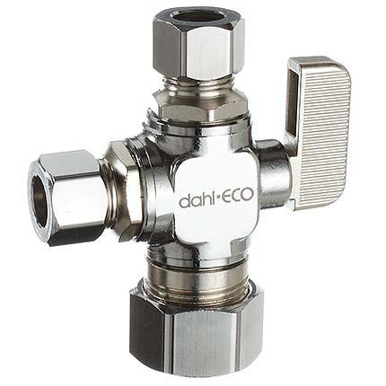 Inlet options: Copper compression Iron NPT female Pex And many more (see price book or website for complete options) Outlet options: 1/4 OD 3/8 OD 1/2 OD Dual Outlet Valve Features Dual outlet valves