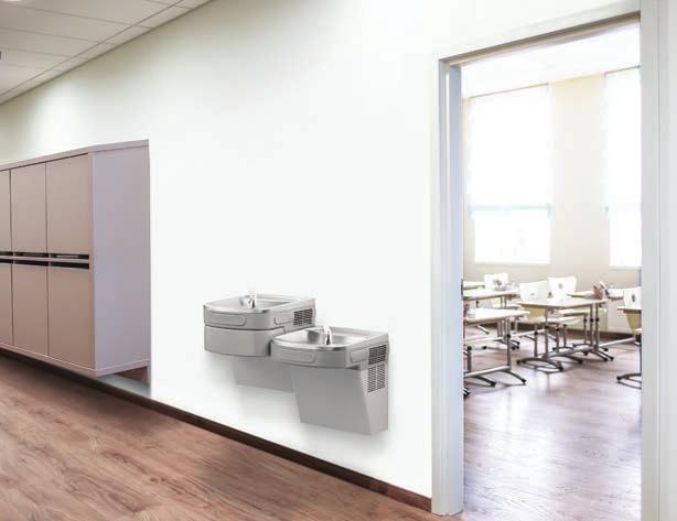 WE MAKE THE GRADE From stainless steel sinks that stand the test of time to fountains that put fresh, filtered water within reach, Elkay sets the standard in schools.