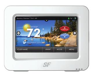 The Touch Screen Assistant Uploading Photos and Settings to your thermostat When you are finished adding and editing photos and settings, click