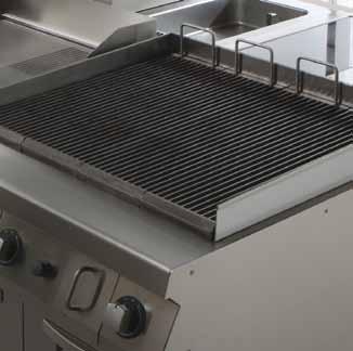 Grills Grill HP PATENT PENDING This is a highly productive and energy saving grill thanks to the large cooking surface with easily removable grates, the energy control