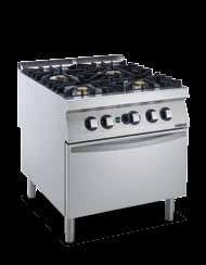 Gas Burners Electric Hot Plates Induction Tops Infrared Tops 2, 4, 6, or 8 burners 2 or 4 square plates 2 or 4 zones 2 or 4 zones 6 and 10 kw burners top models on gas static or convection oven top